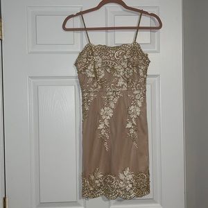Gold Mini Dress
